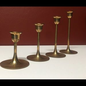 ❌SOLD❌ brass midcentury modern candlestick holder